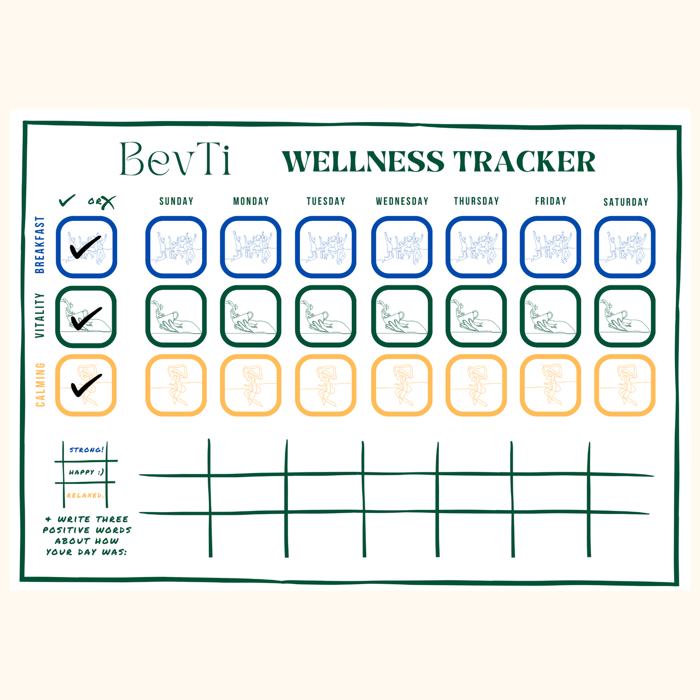 BevTi 每月健康追踪